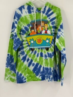 Scooby‎ Doo Mystery Machine Tie Dye Hoodie Cracker Barrel NWT L